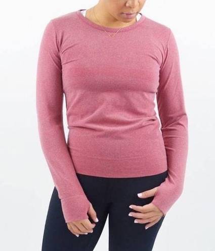 Zyia  Active Red Heather Performance Longsleeve Tee