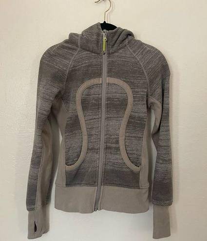 Lululemon  scuba gray zip hoodie zip sweatshirt size 2