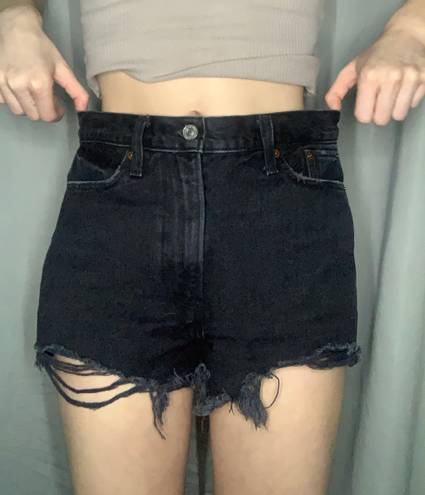 Abercrombie & Fitch Black Festival Jean Shorts 