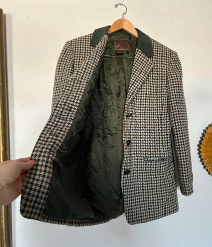 Houndstooth Vintage  Blazer Jacket