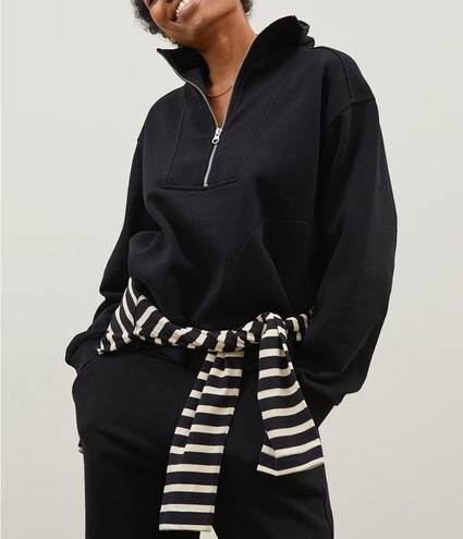 Everlane The Track Black Half-Zip Size XS