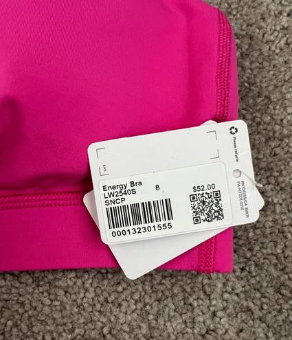 Lululemon Energy Bra Sonic Pink