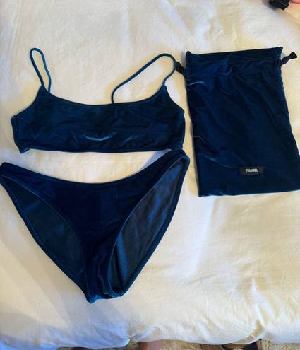 Triangl e Blue Bikini