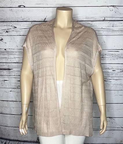 Torrid  NWT Sz. 1/2 Mushroom Beige Open Front Lightweight Kimono Sweater Cardigan