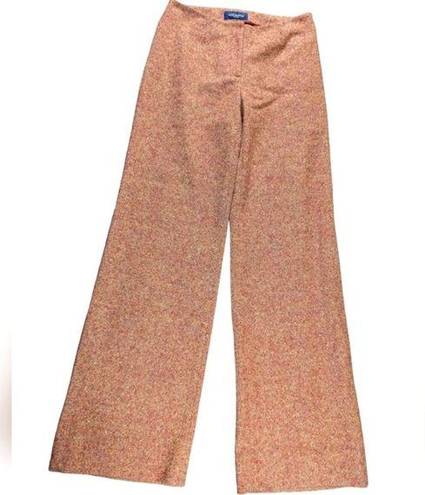 Piazza Sempione  Pure New Wool Tweed Wide Leg Pants Trousers Italian 38 US Size 4