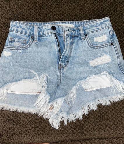 Hidden Jeans Distressed Fray Jean Shorts