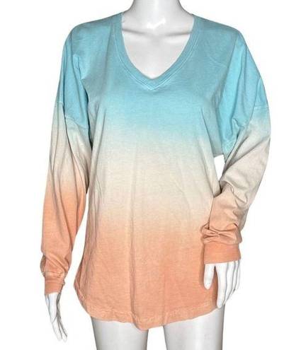 Spirit Jersey  Shirt Womens XS Maui Spellout Dip Dye Relaxed Basic Casual Travel