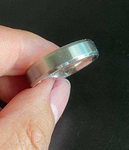 Edge Pre-owned silver carbide  ring size 12