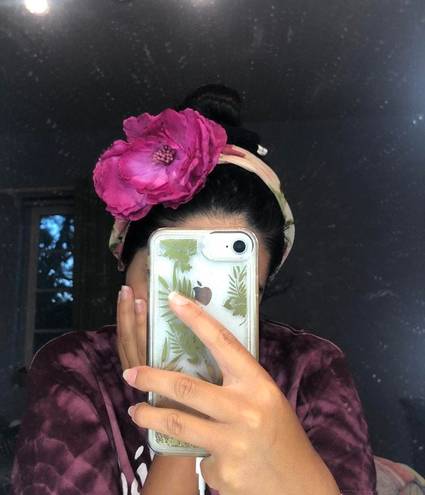 Forever 21 Floral Headband With Pink Flower