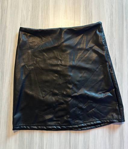 American Threads leather skirt