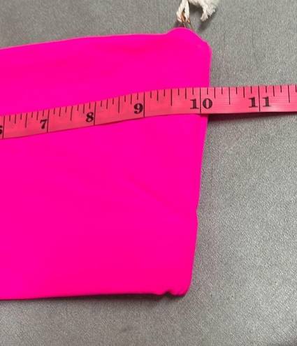 Good American  Womens 0 Swimwear Swim Bikini Top Hot Pink Strapless Bandeau NWT