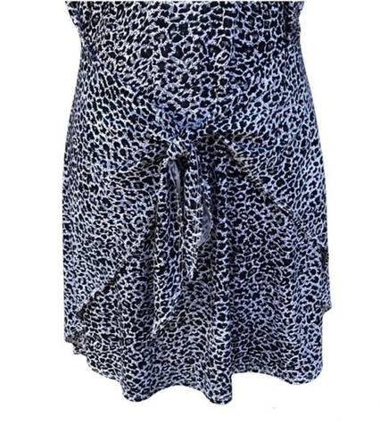 Rebecca Taylor  Gray White Black Casual Animal Print Dress Size S