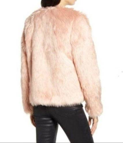 Chelsea28  Faux Fur Jacket in Pink Size Medium NWT
