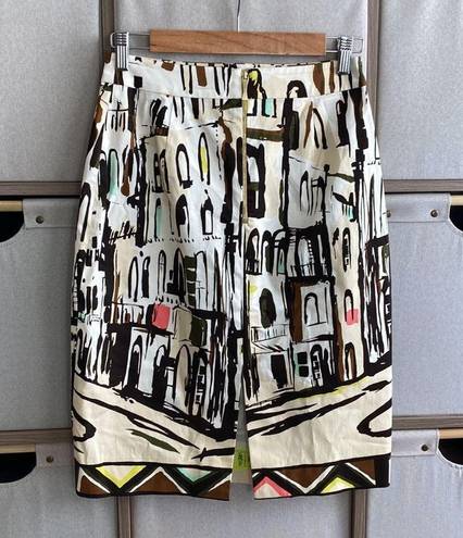 Kate Spade  landscape pencil skirt