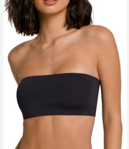 Good American NEW  Always Fits Better Band Bandeau Bikini Top MEDIUM Black Beach