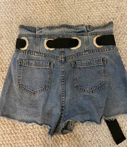 Shoefly Paper Bag Denim Shorts 