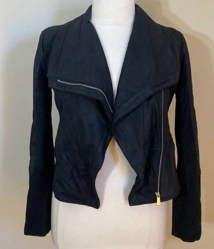 BCBGeneration Black Suede Moto Jacket