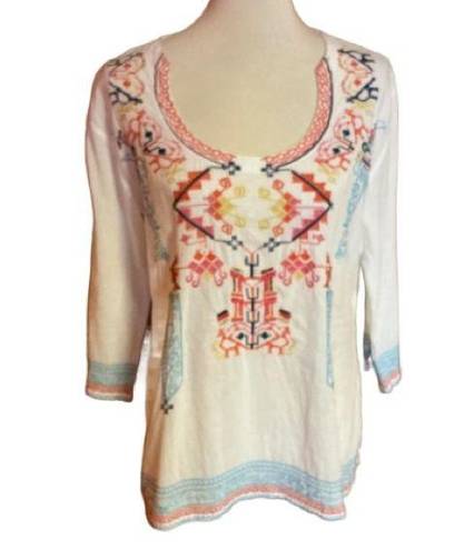 Harper  Francesca’s Collections Embroidered Hippie Chic Tunic