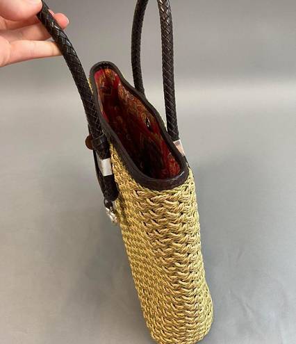 Brighton  Vintage Purse With Woven Straw Charms