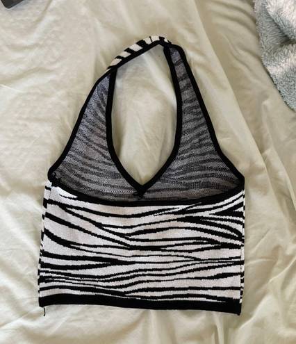 Peppermayo Zebra Halter Top