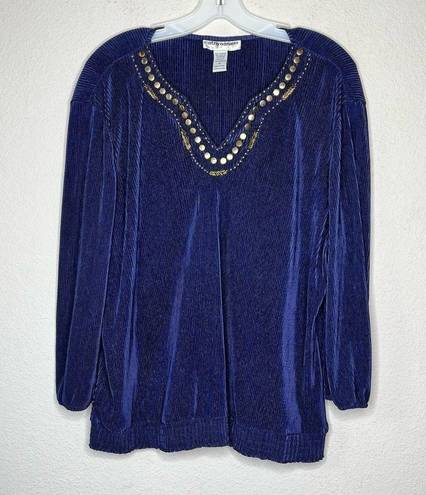 Cathy Daniels Vintage  Embellished Top