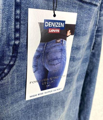 Denizen from Levi's  High Rise Super Skinny Distressed Jeans Blue Size 12 New