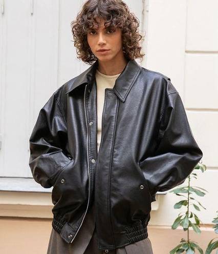 NASH OVERSIZED LEATHER BOMBER JACKET
Pixie Market XS