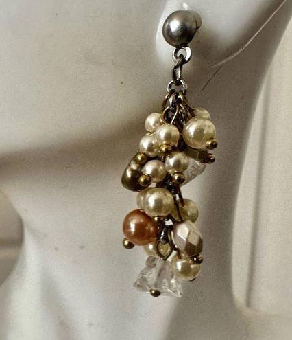 Coldwater Creek  pearly cluster earrings