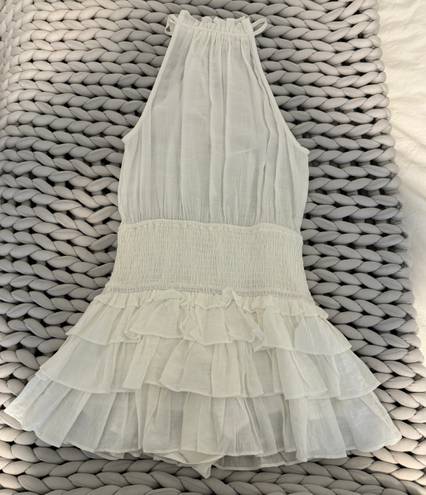 idem Ditto White Ruffle Dress