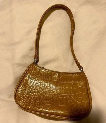 Nine West Vintage snake skin crocodile  camel mini shoulder bag!