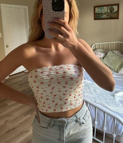 Princess Polly Multi Flower Print Tube Top