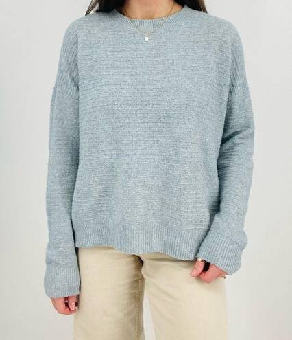 VERO MODA  sky blue ribbed crewneck sweater size s