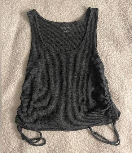 Gilly Hicks rubber tank top cinched sides sz small