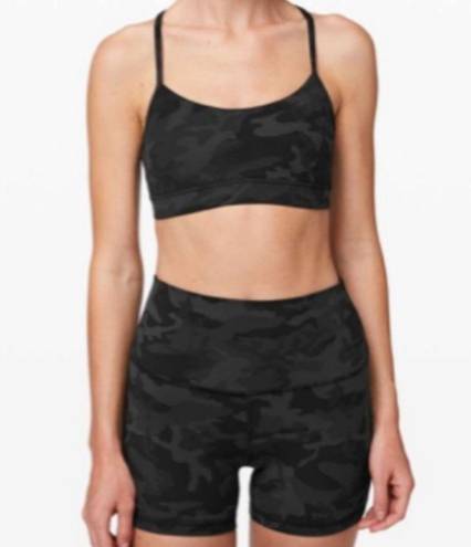 Lululemon  Flow Y Bra *Nulu Incognito Camo Multi Grey (First Release) 12 *no pads