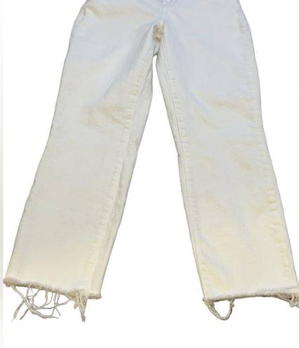 L'Agence L’AGENCE High Rise cropped Slim White Denim Size 24