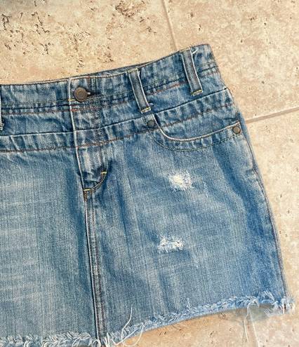 American Eagle Mini Low Waist Denim Skirt