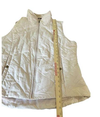 Krass&co GH Bass &  Women’s Quilted Vest XL Light Powder Pink Full Zip Pockets