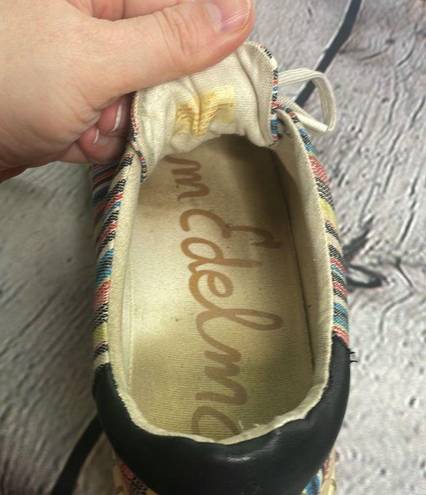 Sam Edelman  Kavi Stripes Canvas colorful sneaker size 8.5