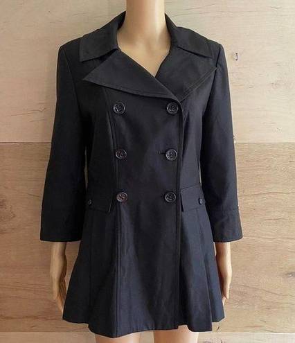 Sharagano  Black Peacoat Size 6