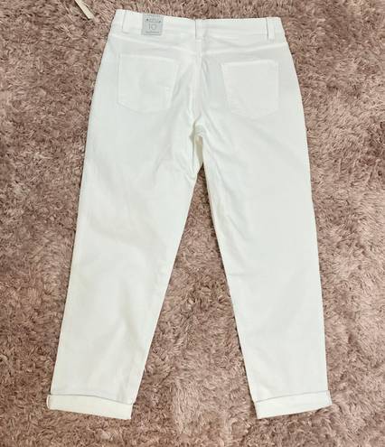 Talbots White Boyfriend Jeans