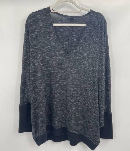 Club Monaco Women  Sweater Black wool Dolman Sleeve Breathable V-Neck Medium