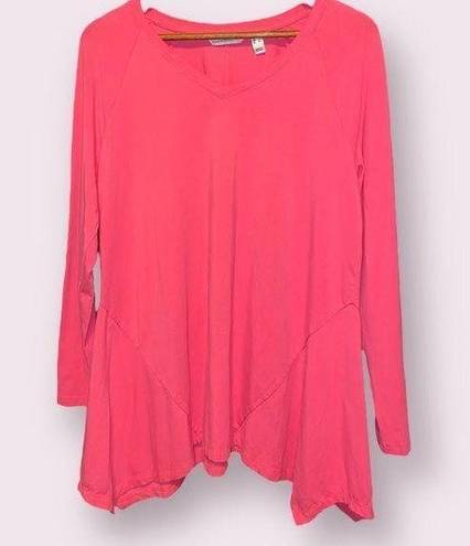 Isaac Mizrahi Isaac Mizhari Live! Fushia Asymmetrical Tunic - size large