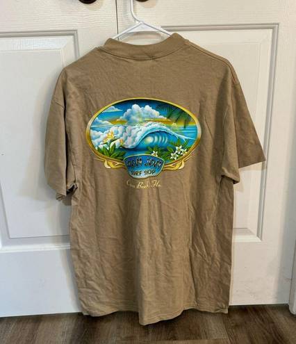 Ron Jon NWT  Surf Shop Tan Graphic Shirt Size L