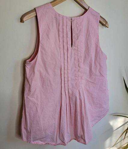 Vertigo  Sleeveless Pleated Tank Top - Pink