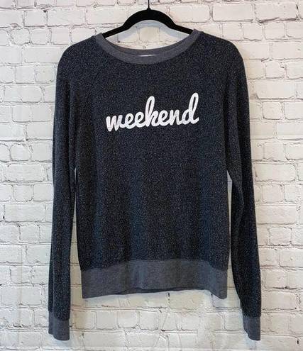 Grayson Threads 🎓  Gray Textured Long Sleeve Graphic Sweatshirt