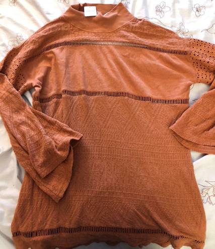 Free People Orange Sweater Dress