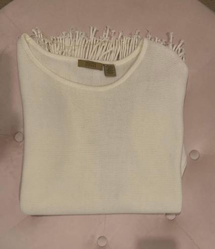 Valerie Stevens Valerie Steven’s Off White BoHo Sweater Size XL