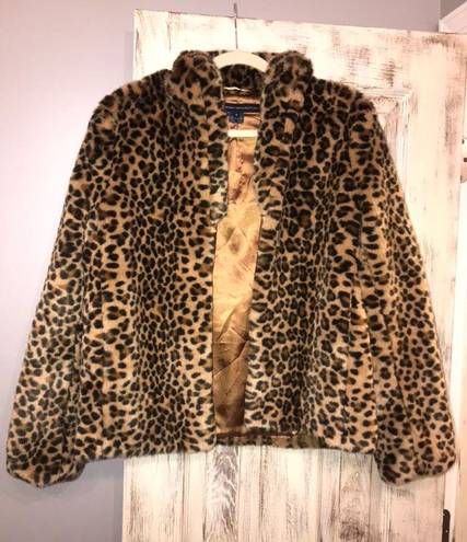 French Connection Cheetah Fur Jacket