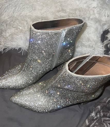 INC rhinestone boots 