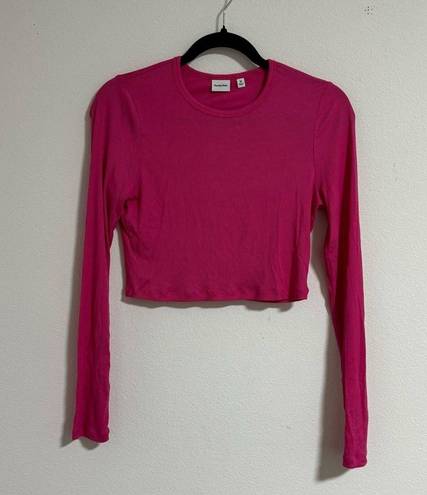 Aritzia Sunday Best Bliss Long Sleeve Crop Top